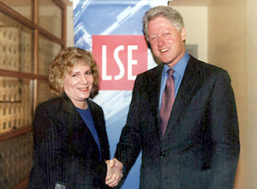 Frances Pinter & Bill Clinton
