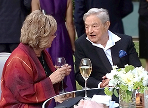 Frances Pinter & George Soros
